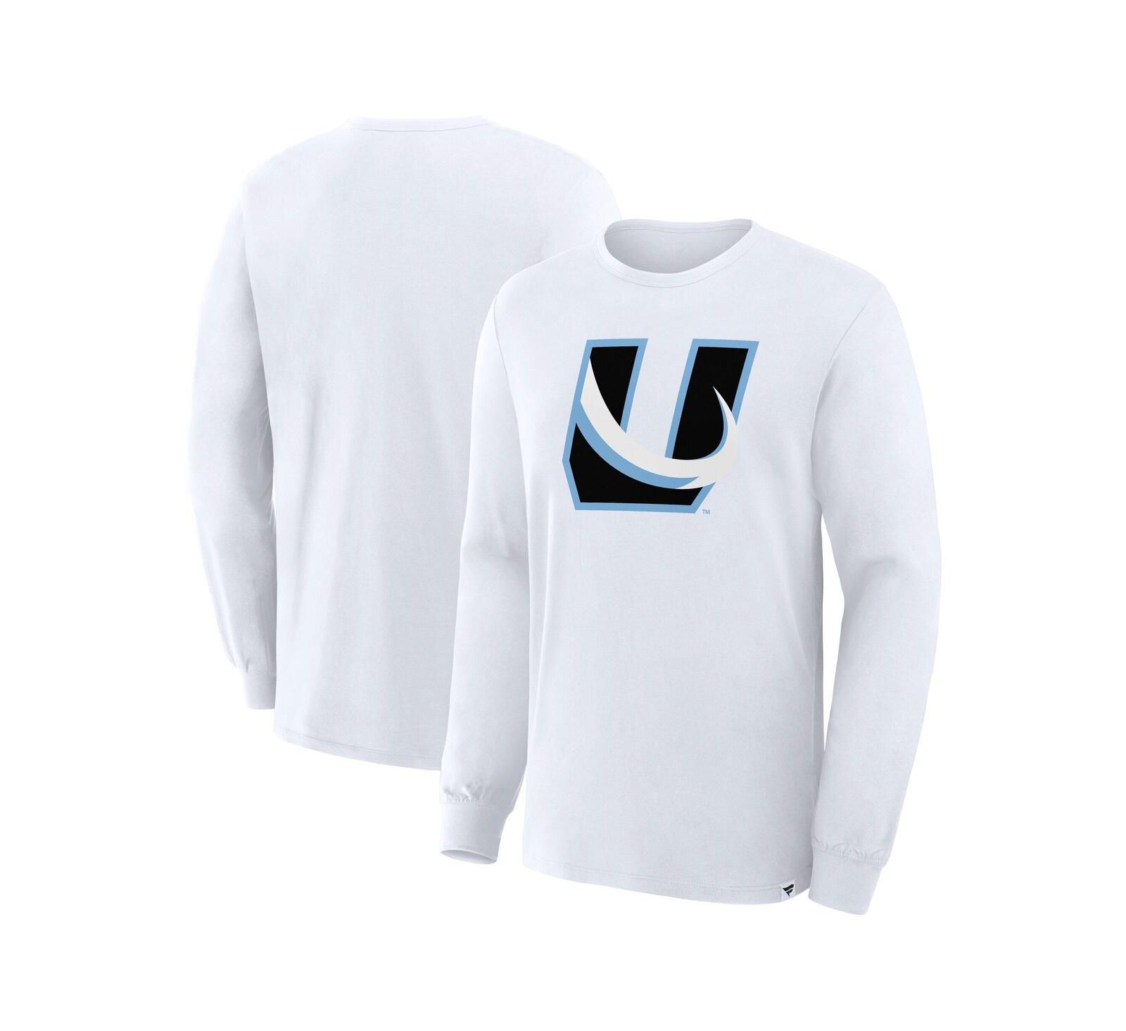 Fanatics Мужская белая футболка Utah Mammoth Alternate Logo Legacy с длинным рукавом