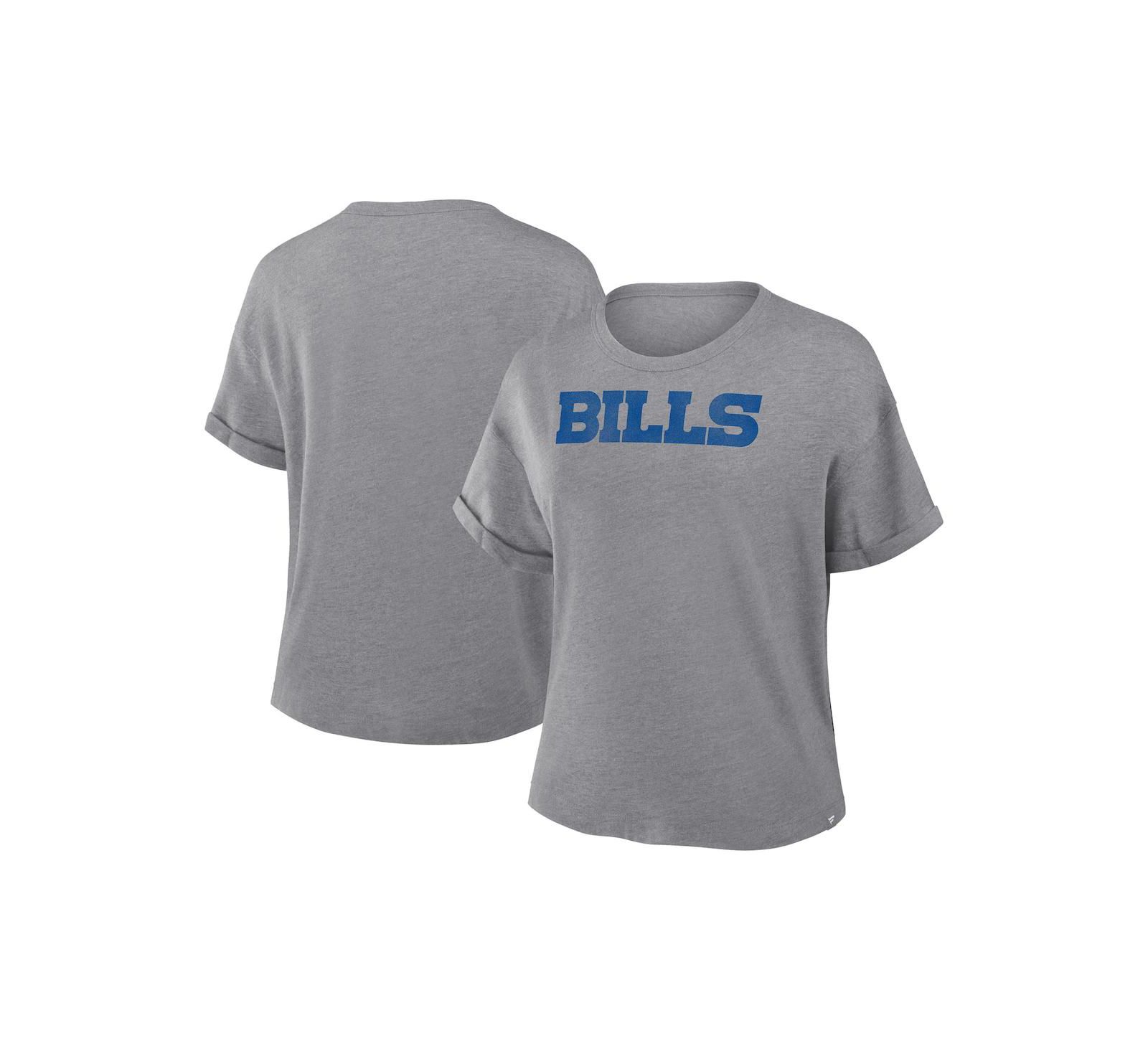 Fanatics Женская футболка Boxy Tri-Blend Heather Gray Buffalo Bills