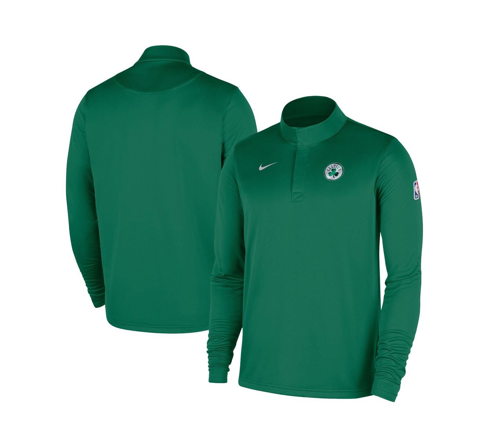 Nike Men's Kelly Green Boston Celtics 2025/26 Authentic Coaches Quarter-Zip Pullover Jacket