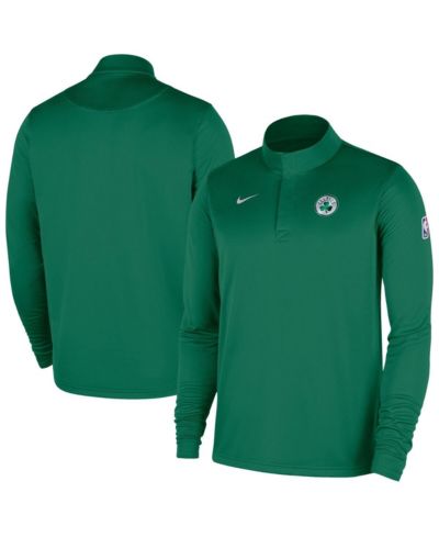 Мужская куртка Nike Kelly Green Boston Celtics 2025/26 Authentic Coaches Quarter-Zip Pullover