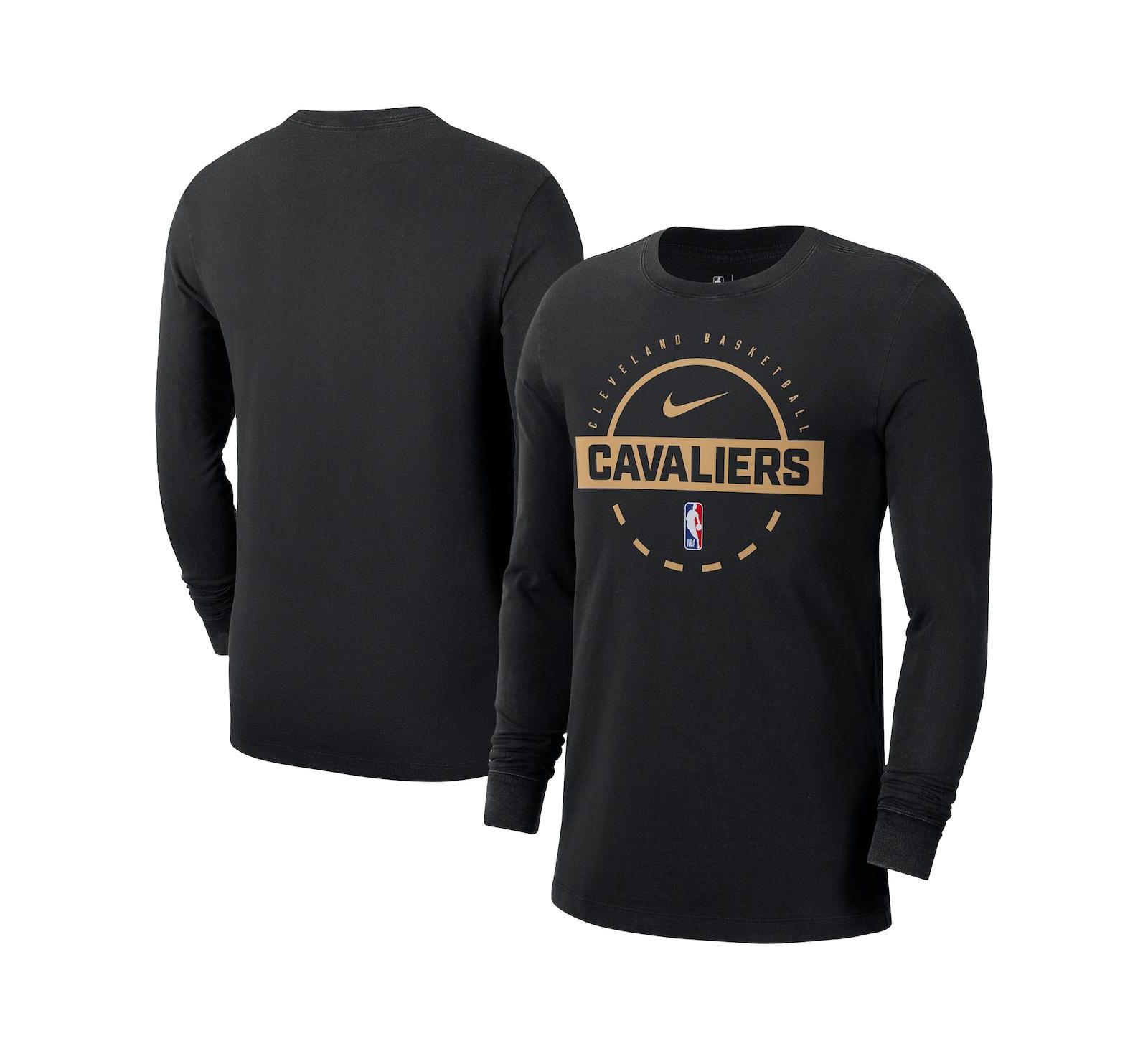 Nike Men's Black Cleveland Cavaliers Authentic Long Sleeve Practice T-Shirt