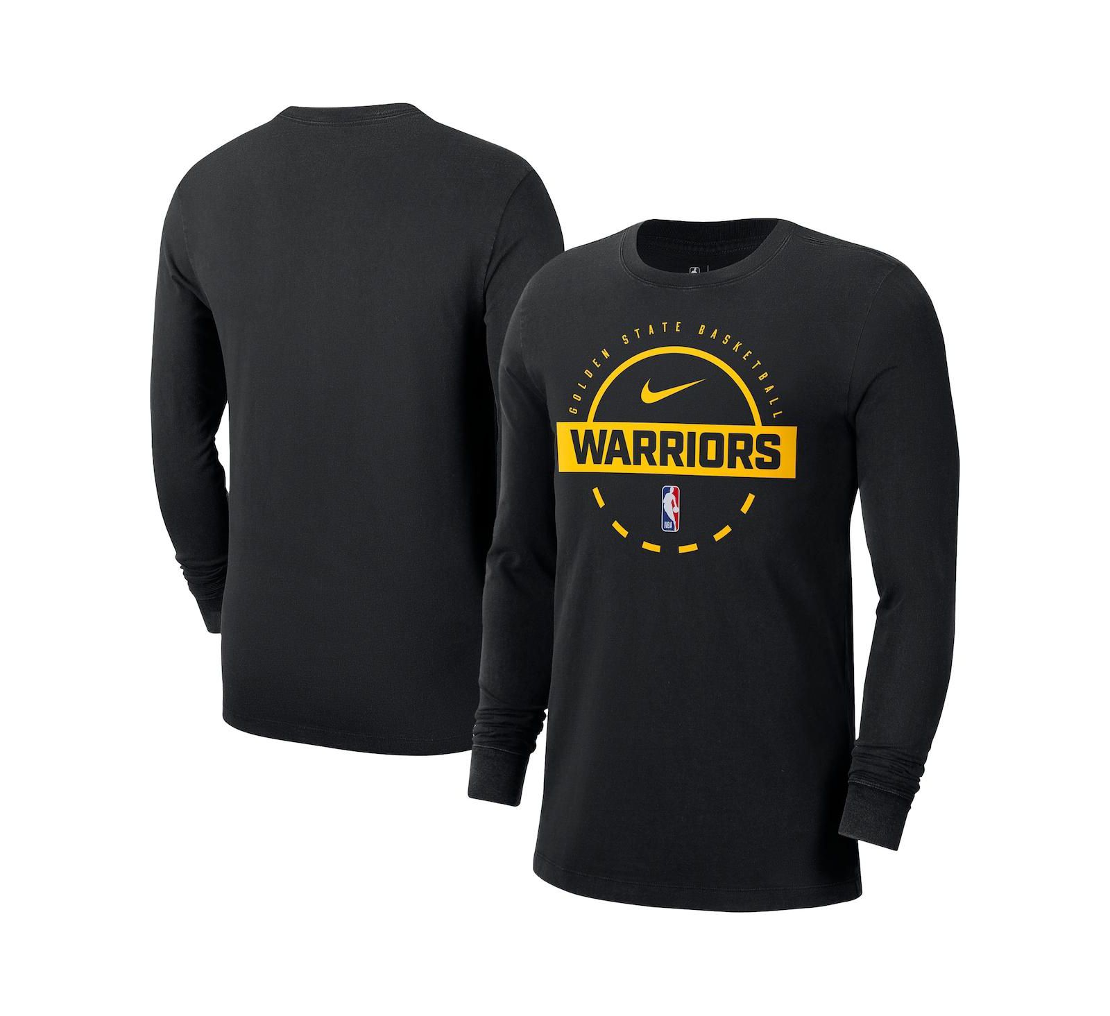 Nike Men's Black Golden State Warriors Authentic Long Sleeve Practice T-Shirt