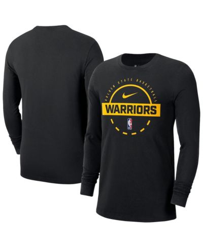 Мужская футболка Nike Black Golden State Warriors Authentic Long Sleeve Practice T-Shirt