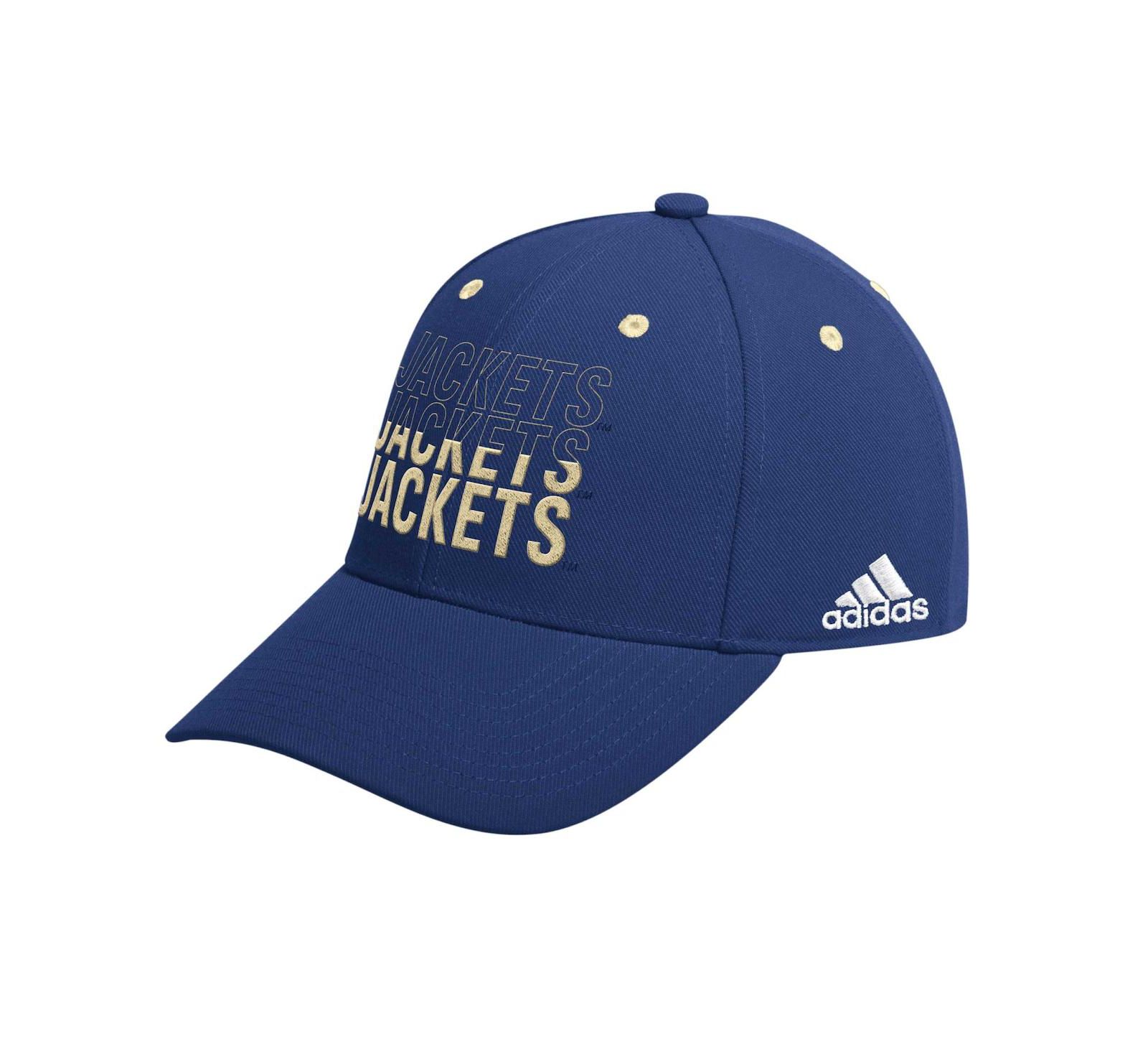 Adidas Men's Navy Georgia Tech Yellow Jackets Seasonal Half Font Adjustable Hat