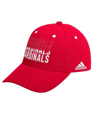 Adidas Мужская кепка Adidas Louisville Cardinals Seasonal Half Font Adjustable Hat, Red