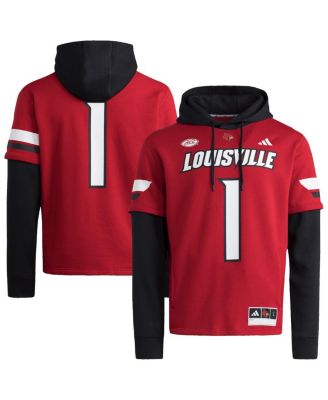 Худи Adidas Men's Red Louisville Cardinals Jersey Pullover