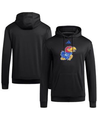 Adidas мужская черный Канзас Джейхоукс логотип флис пуловер худи