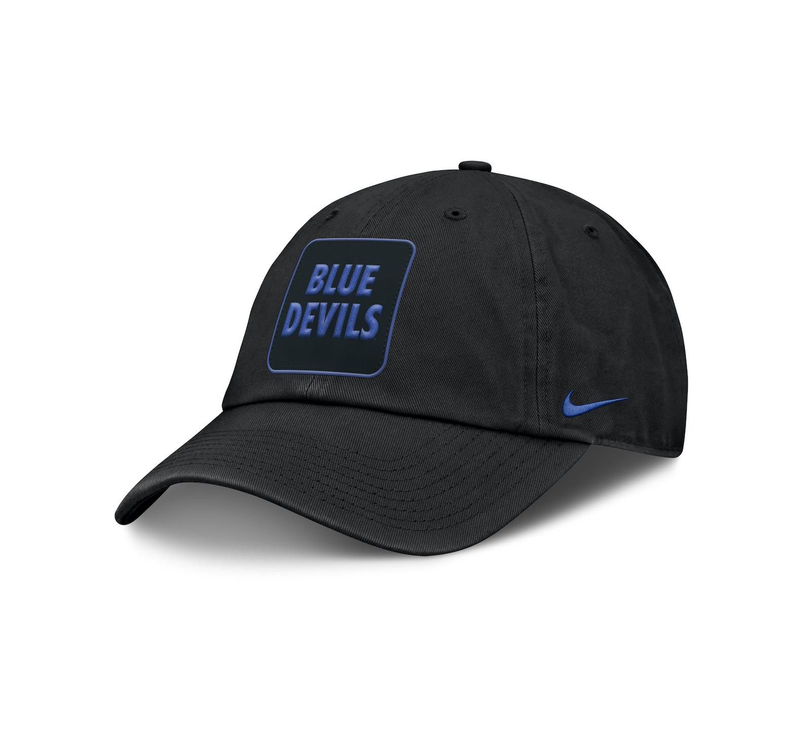 Nike Men's Black Duke Blue Devils Local Club Adjustable Hat