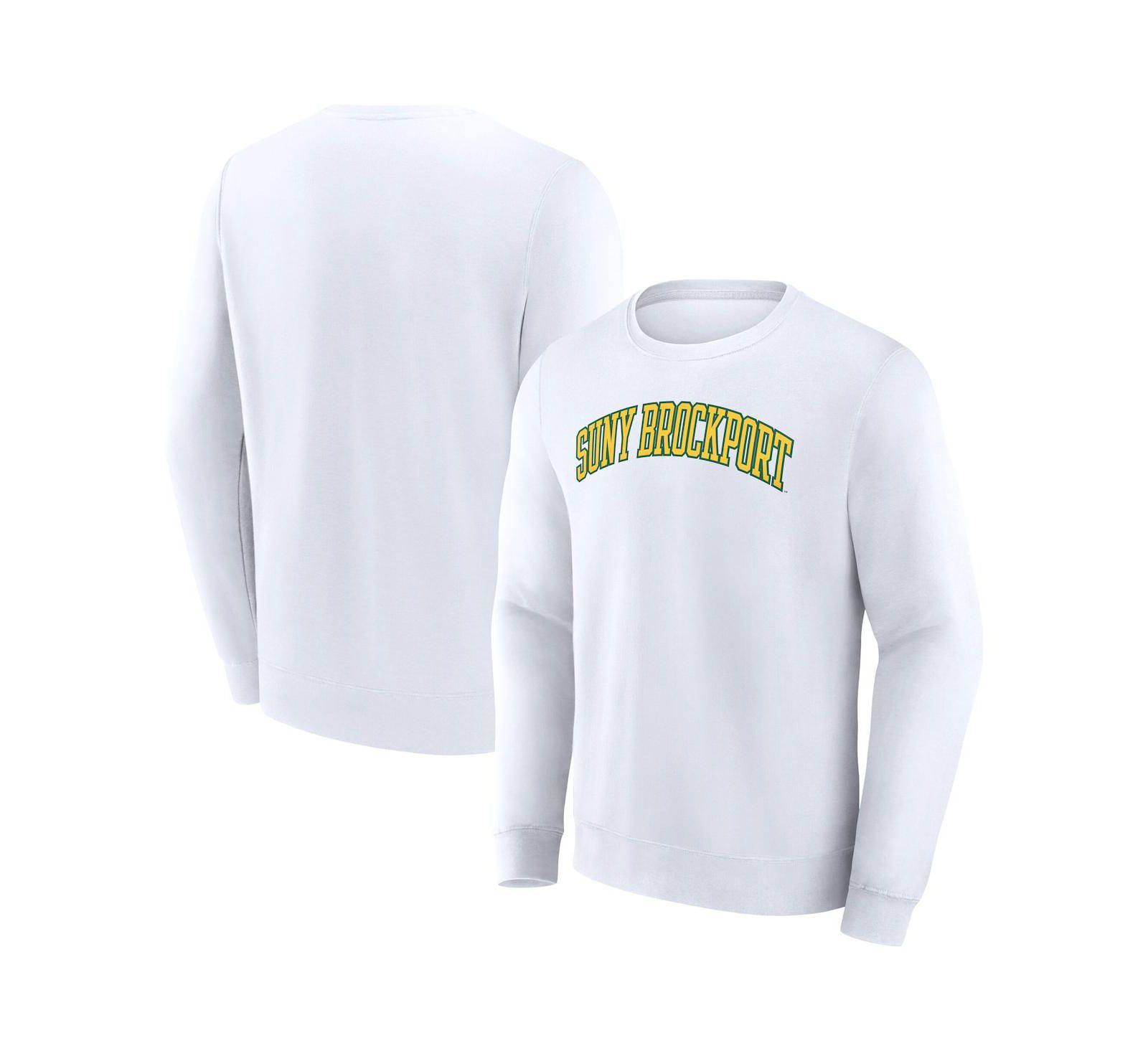 Fanatics Мужское свитшот-пуловер SUNY Brockport Golden Eagles Short Name белое