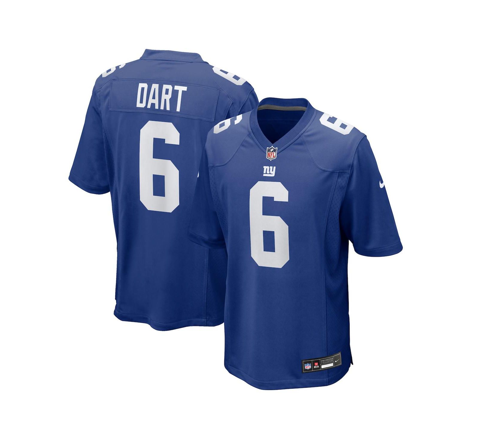 Nike Мужская джерси Jaxson Dart New York Giants NFL