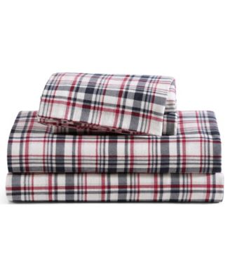 Комплект постельного белья Tommy Hilfiger Printed Flannel 3-Pc. Sheet Set, Twin