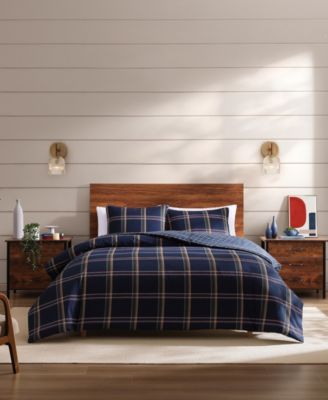 Комплект из 3 пододеяльников Tommy Hilfiger Beacon Plaid Cotton, Full/Queen