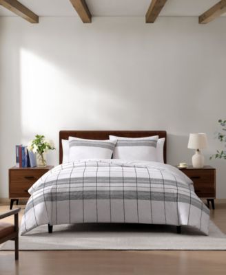 Tommy Hilfiger Brooklyn Heights полосаный хлопковый комплект пододеяльников 2-Pc., Twin