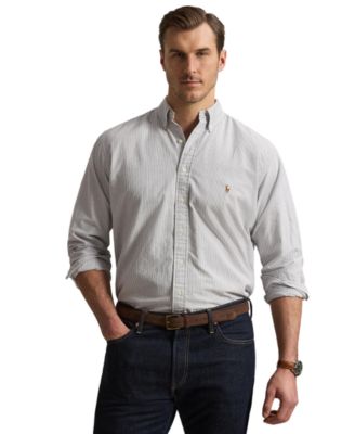 Мужская хлопковая рубашка Polo Ralph Lauren Big & Tall Long-Sleeve Oxford