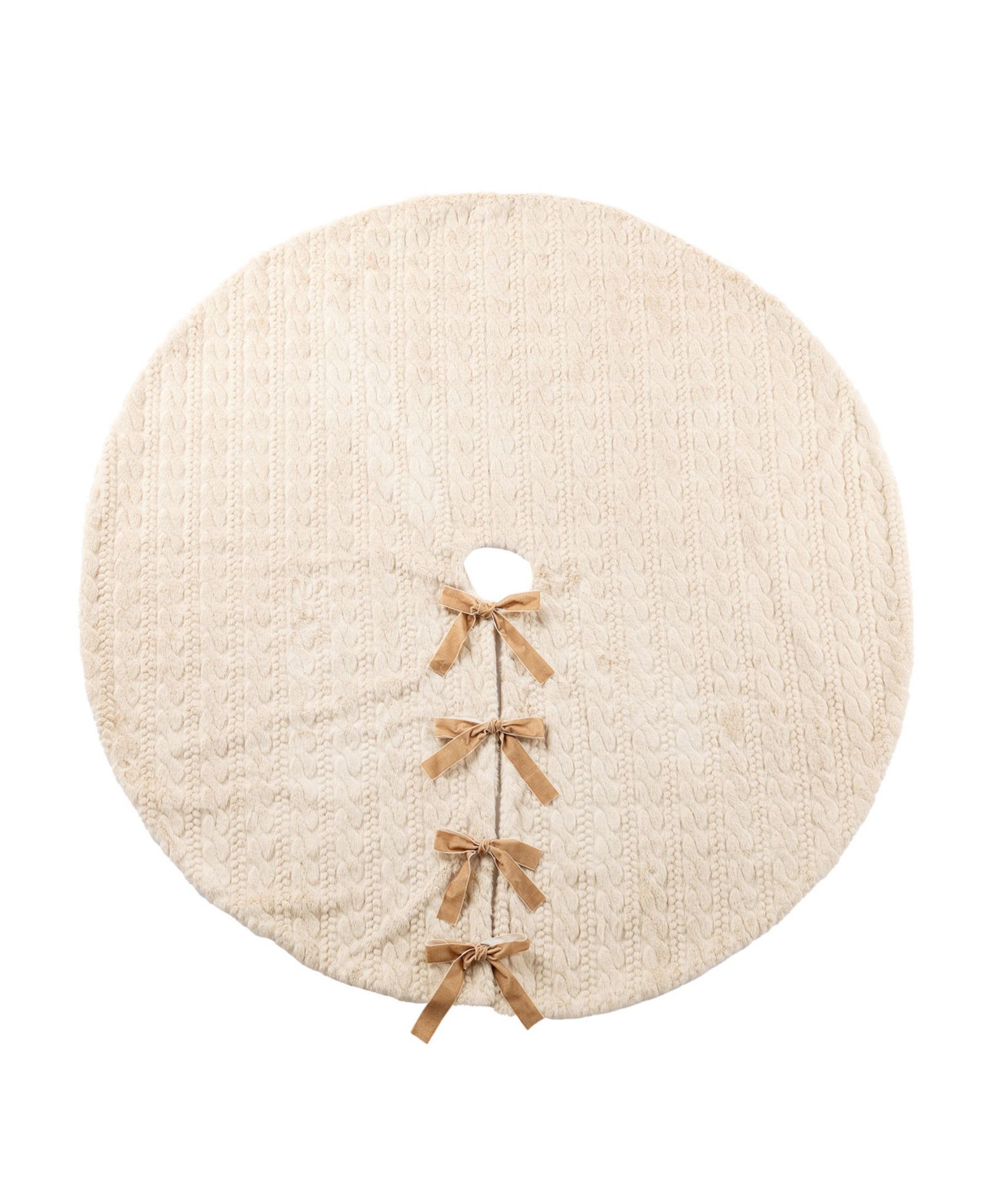Glitzhome 60" Deluxe Reversible Christmas Tree Skirt