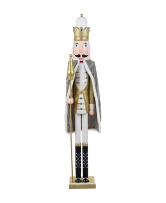 Glitzhome 42" Wooden Christmas King Nutcracker