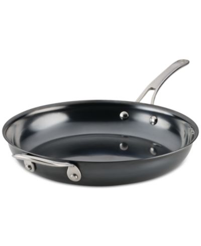Anolon EverLast Carbon Steel 12" Frying Pan with Helper Handle