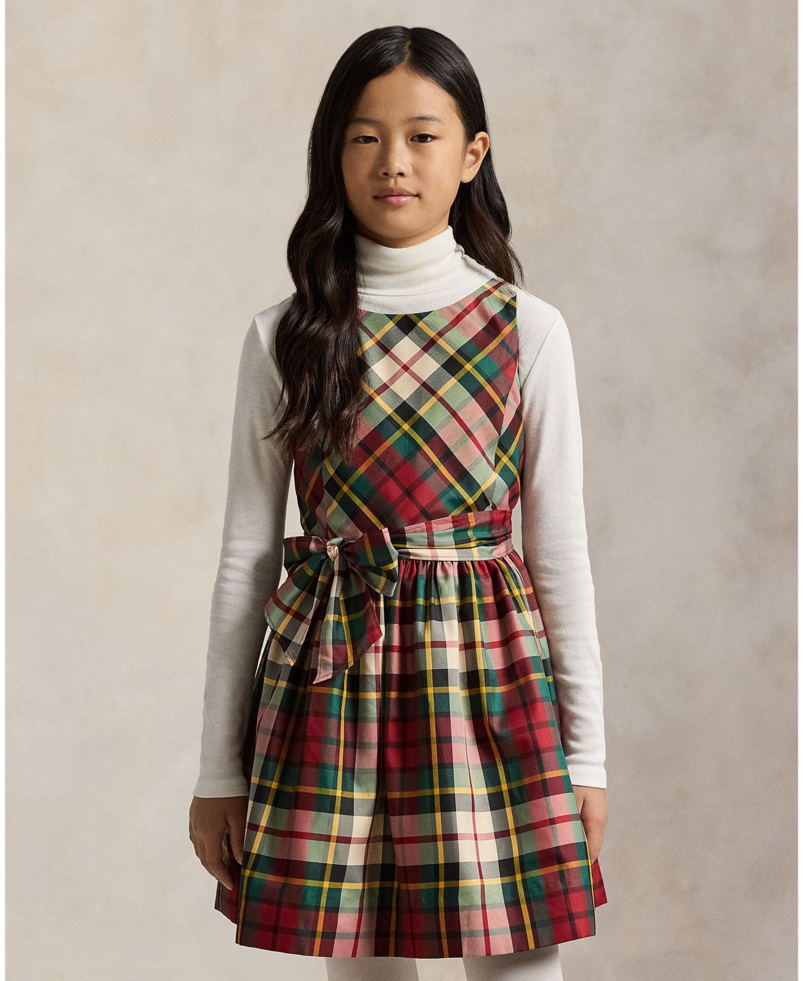 Детское платье Polo Ralph Lauren 7-16 Sleeveless Plaid Taffeta
