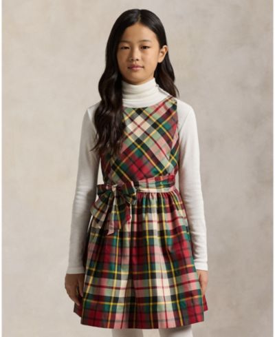 Детское платье Polo Ralph Lauren 7-16 Sleeveless Plaid Taffeta