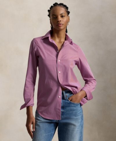 Polo Ralph Lauren женская хлопковая рубашка End-On-End Stretch Slim Fit