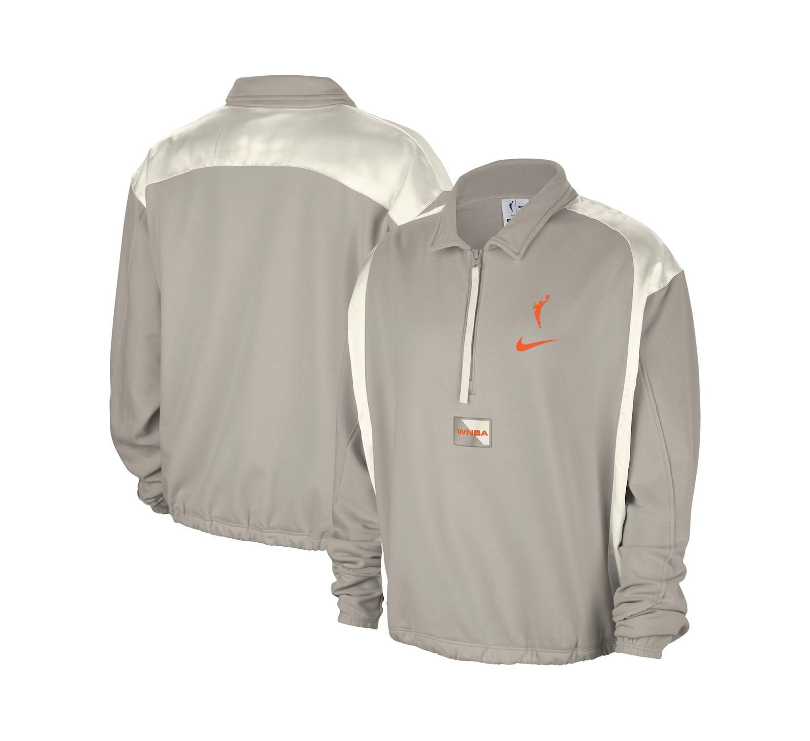 Nike Женская толстовка WNBA Basketball Fleece с молнией, серая