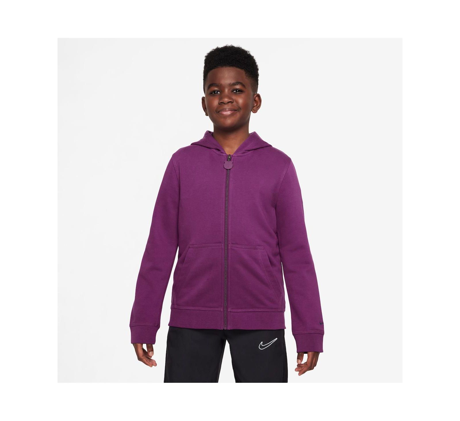 Nike Big Boys and Girls Purple Barcelona 2025/26 Club Full-Zip Hooded Jacket