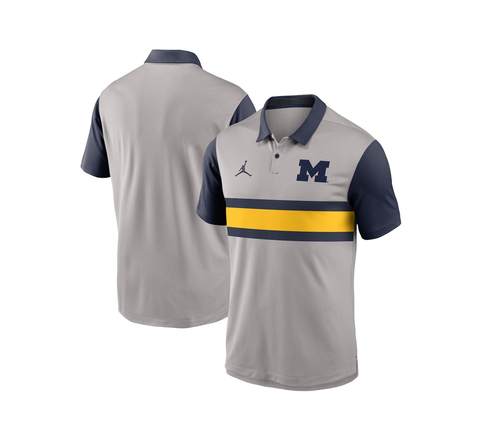 Мужская рубашка-поло Jordan Michigan Wolverines Vapor Performance