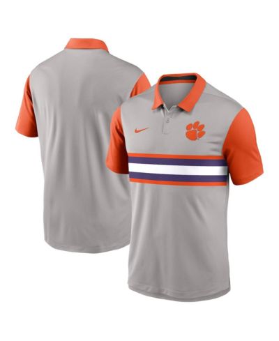 Поло-рубашка Nike Men's Gray/Orange Clemson Tigers Vapor Performance