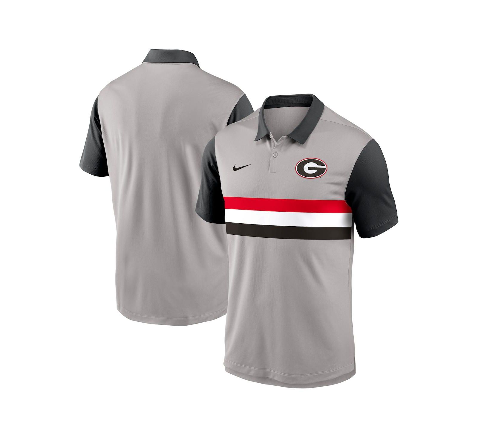 Nike Men's Gray/Black Georgia Bulldogs Vapor Performance Polo Shirt