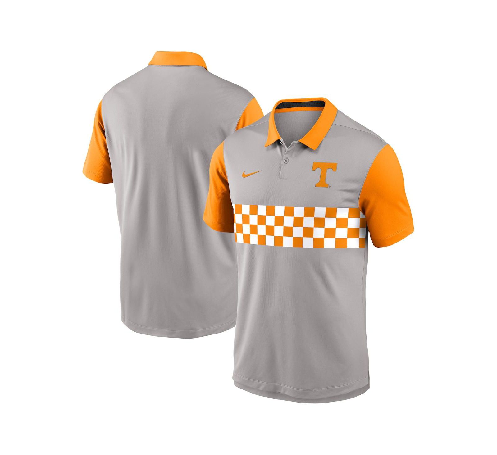 Мужская рубашка-поло Nike Tennessee Volunteers Vapor Performance, серая/оранжевая