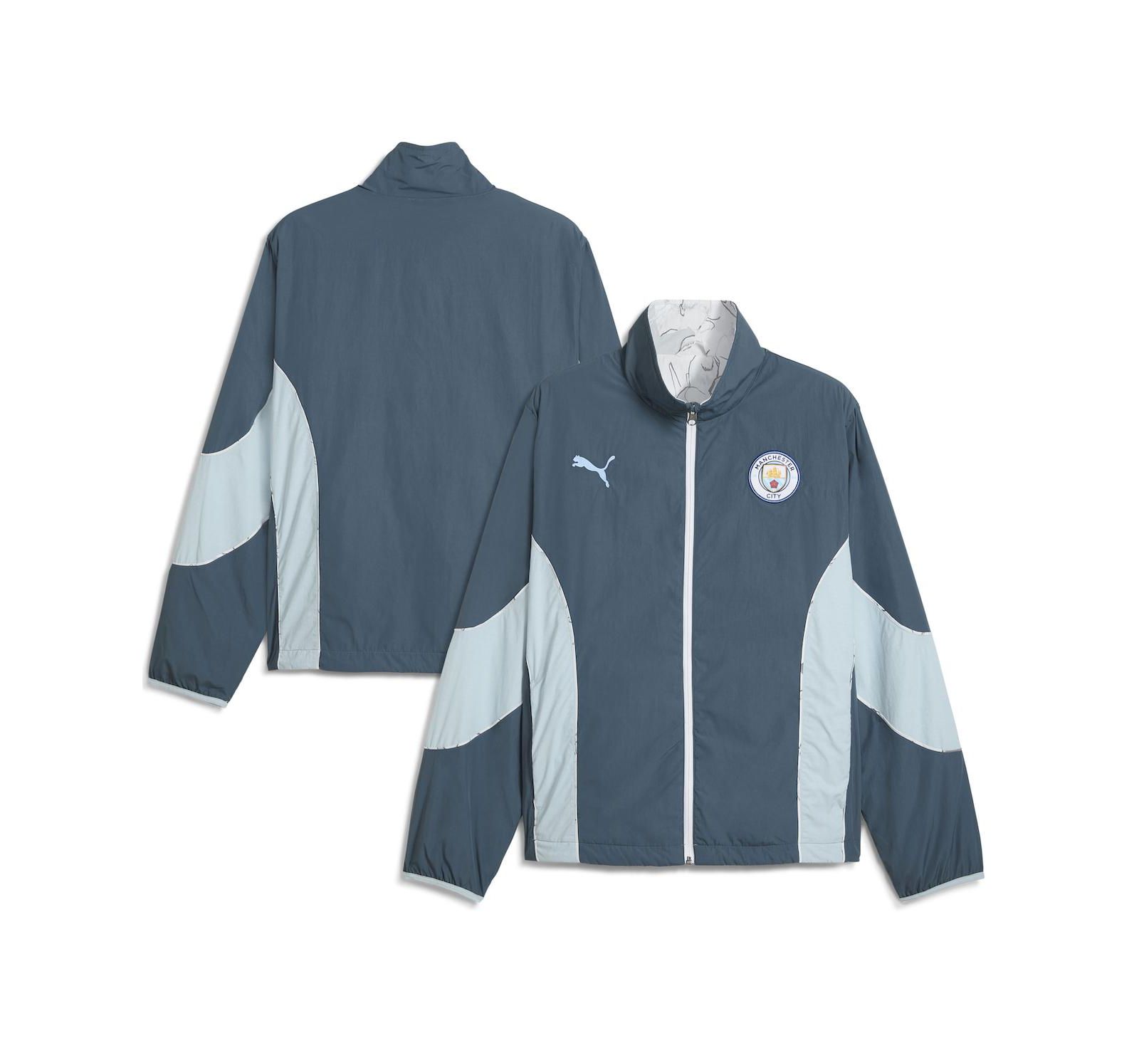 Реверсивная куртка Puma x Kid Super Men's Gray Manchester City 2025 FIFA Club World Cup Full-Zip