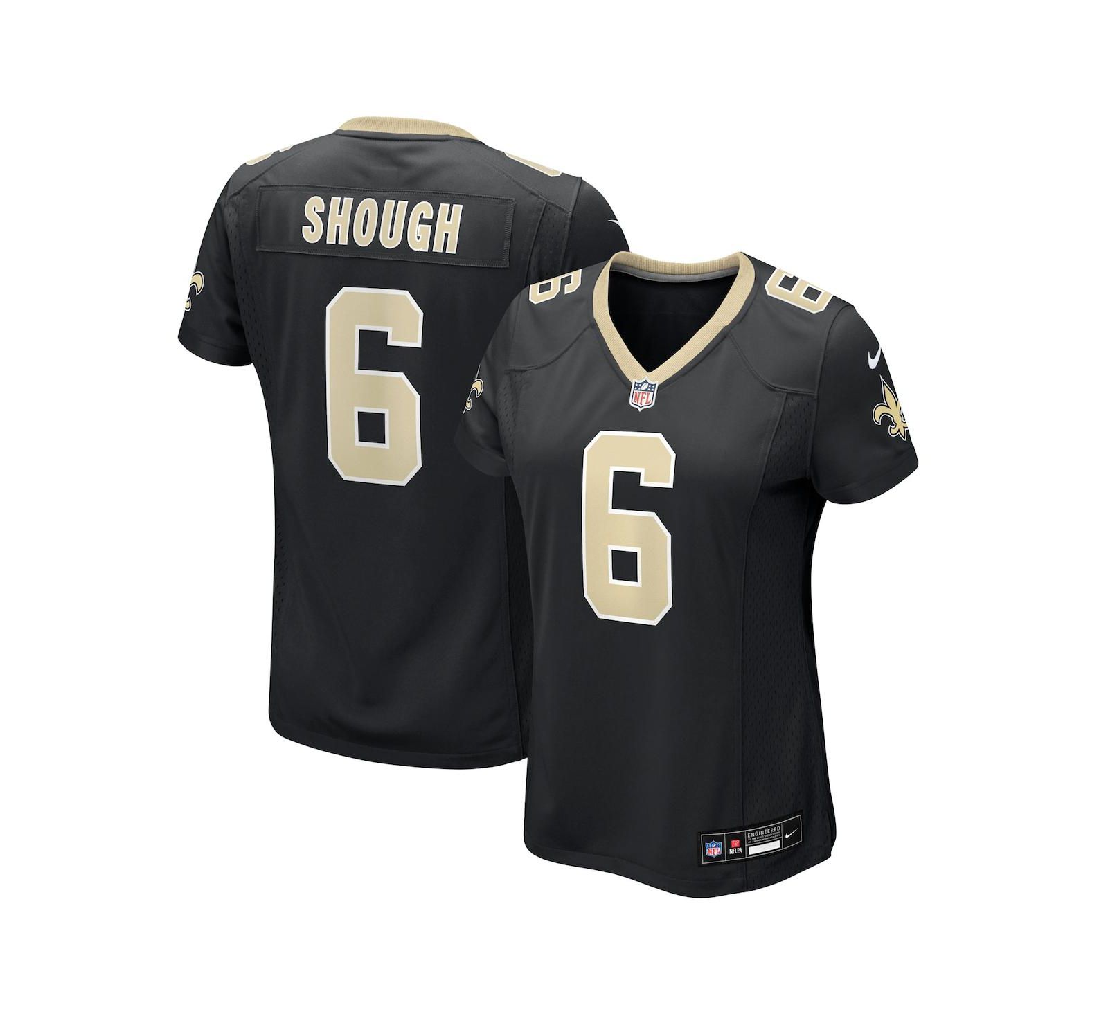 Nike Women's Tyler Shough Black New Orleans Saints Game Jersey