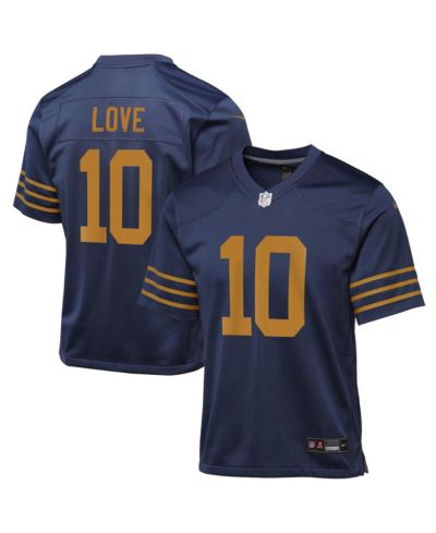 Nike Big Boys and Girls Jordan Love Navy Green Bay Packers The 1923 Classic Game Jersey