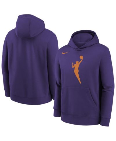 Nike Big Boys and Girls Purple WNBA Logo Essential Team Pullover Hoodie