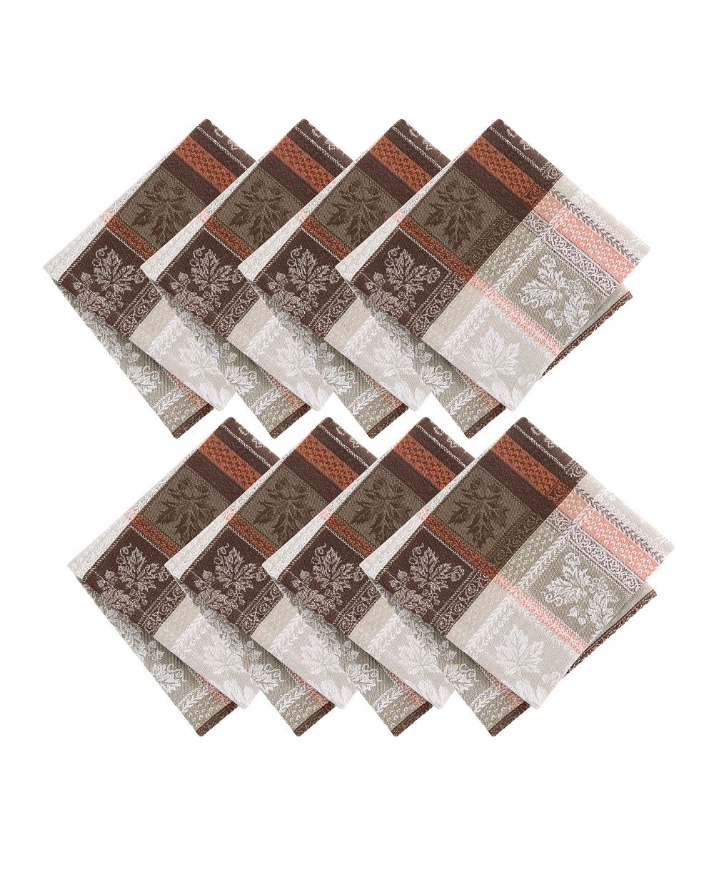Набор хлопковых салфеток Elrene Windswept Harvest Jacquard Cotton, 8 шт.