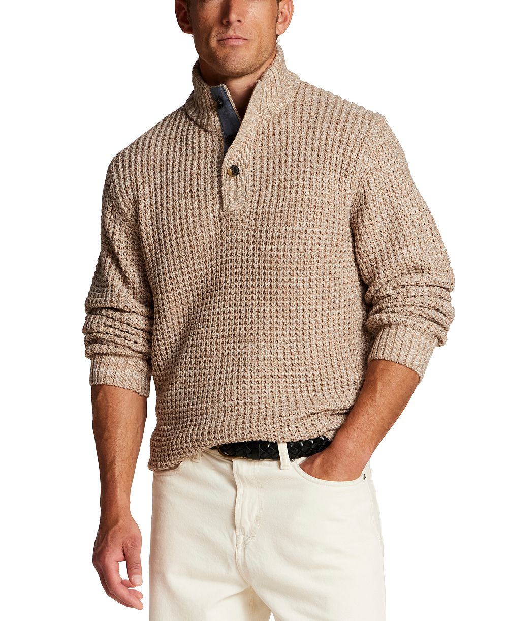 Weatherproof Vintage Men's Textured Mixy Mockneck Sweater