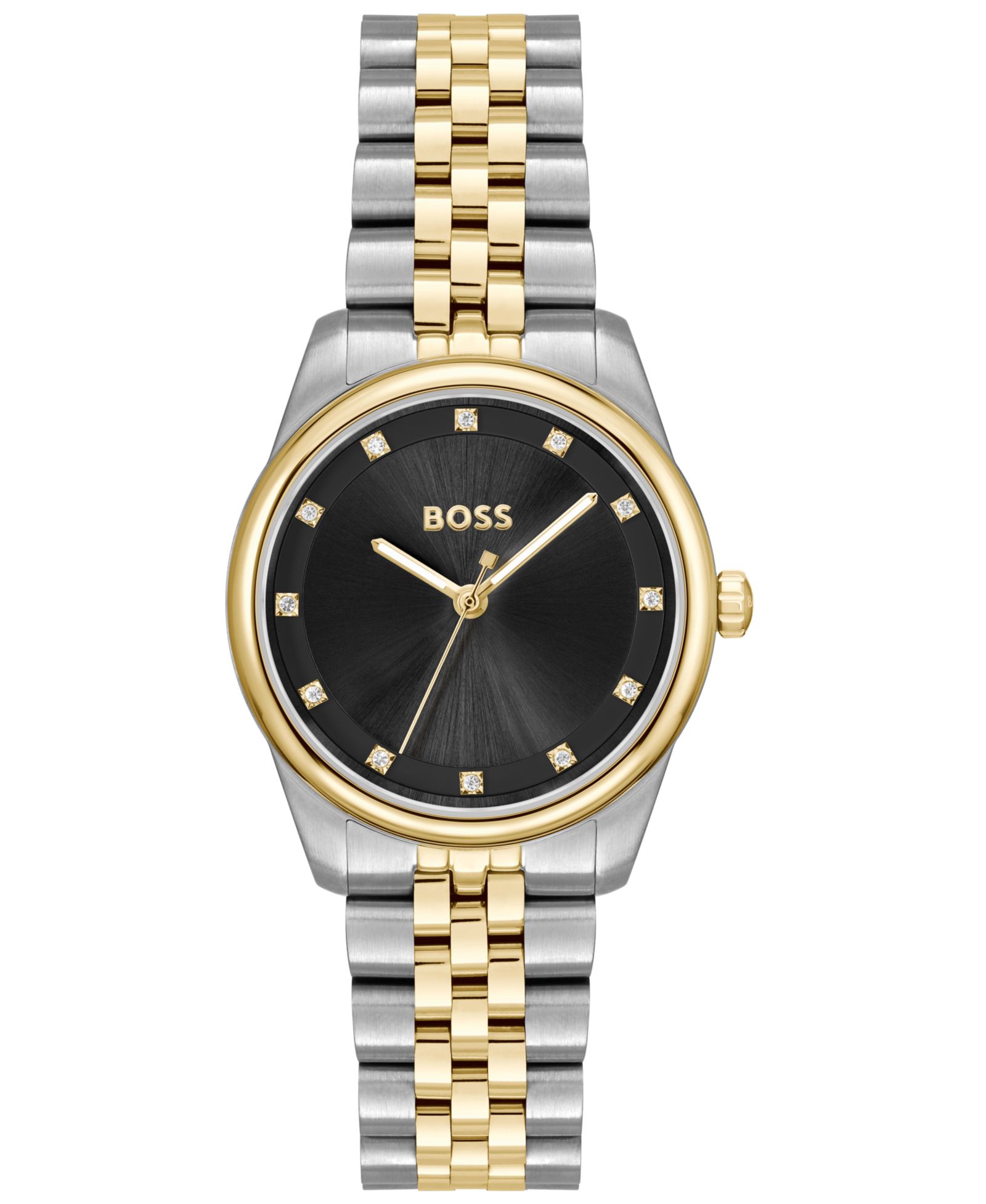 Hugo Boss Women's Graceful Precious Quartz Basic Two Tone Stainless Steel Watch, 32mm