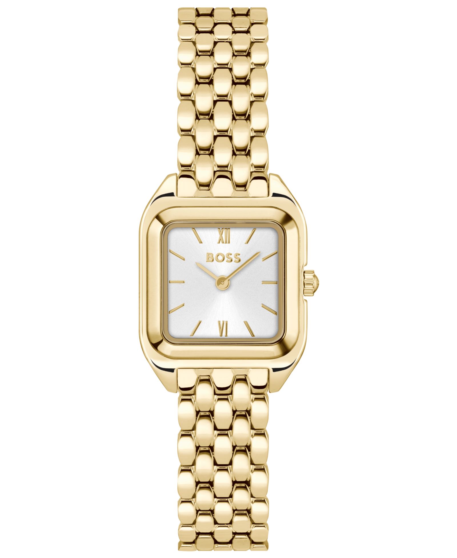 Hugo Boss Женский Mae Petite Quartz Basic Mini Ionic Plated Thin Gold Steel Watch, 22mm