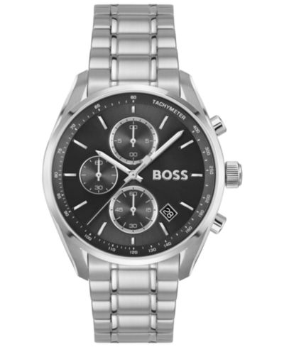 Мужские кварцевые часы Hugo Boss Grand Prix 40 Stainless Steel 40mm
