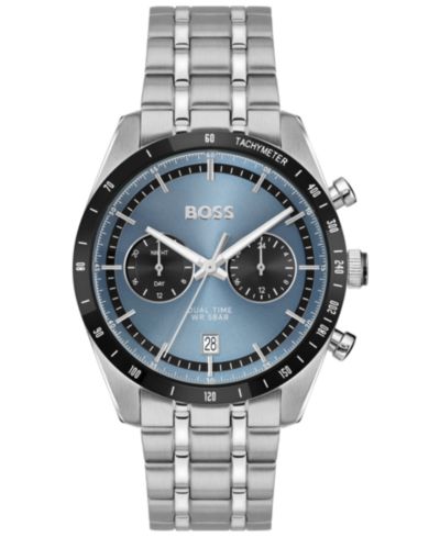 Мужские часы Hugo Boss Tourmaster Quartz Multifunction Stainless Steel Watch, 41mm