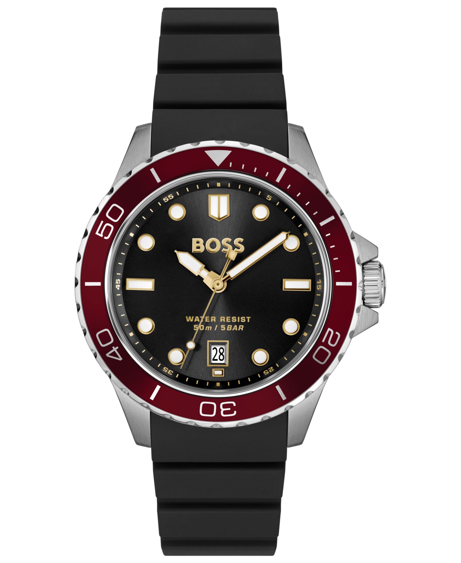 Мужские часы Hugo Boss Troper Sport Quartz Black Silicone 42mm