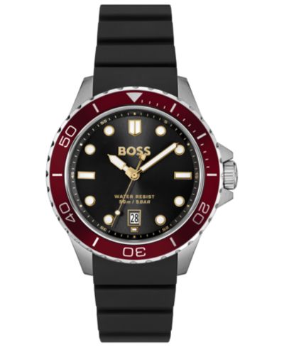 Мужские часы Hugo Boss Troper Sport Quartz Black Silicone 42mm