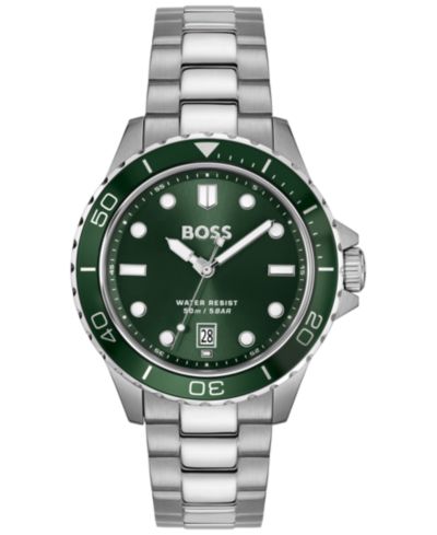 Hugo Boss Мужские часы Troper Sport Quartz Basic Calendar, сталь, 42mm