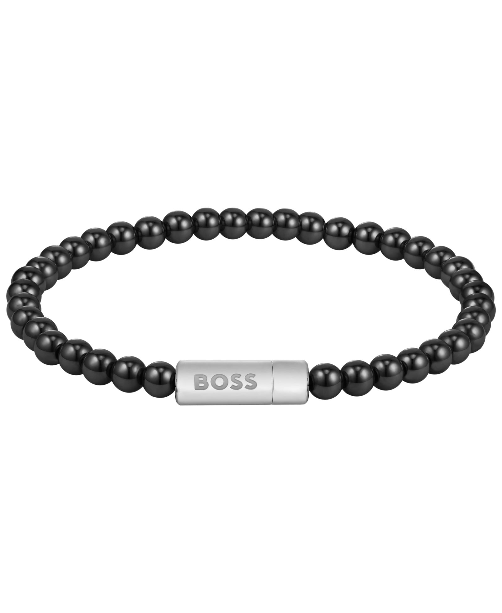 Браслет Hugo Boss Sphere Beads из нержавеющей стали с черным ониксом
