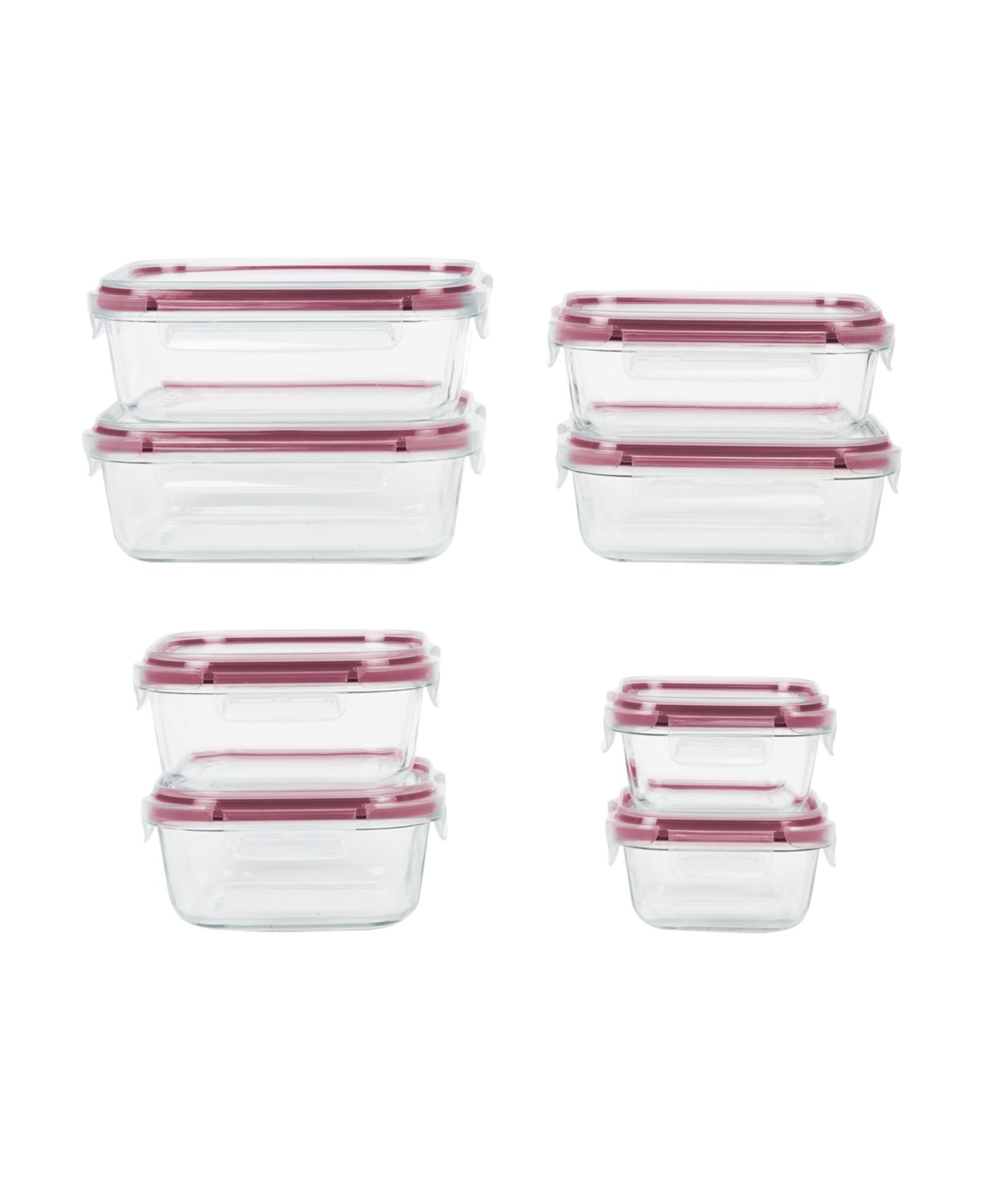 Sedona Kitchen 16 Piece Fluted Glass Storage Set