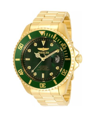 Invicta Men's 35724 Pro Diver Automatic 3 Hand Green Dial Watch