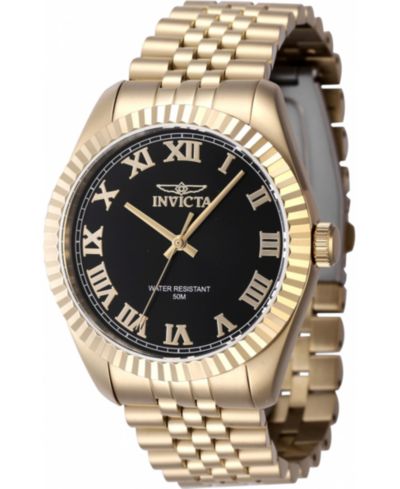 Invicta Men's 47405 Specialty Quartz 3 Hand Black Dial Watch