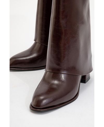 Burgundy faux leather