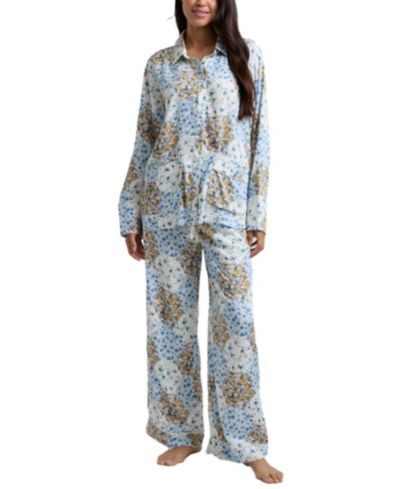 Lily and Lionel London Women's Evie Long Sleeve Print Pajama Set