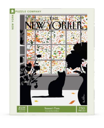 New York Puzzle Company Season's Turn New Yorker Cover 750-Piece Puzzle, Ages 10+